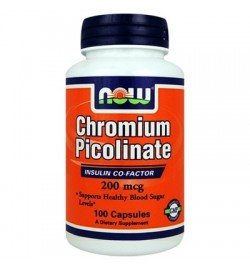 Chromium Picolinate 200 mcg 100 caps NOW